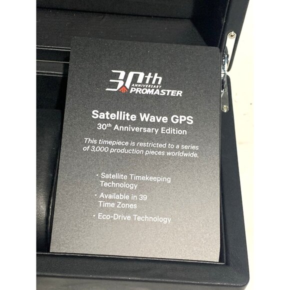 Citizen Watch Box 30th Anniversary Promaster Satellite Wave GPS Black Empty - Picture 6 of 9